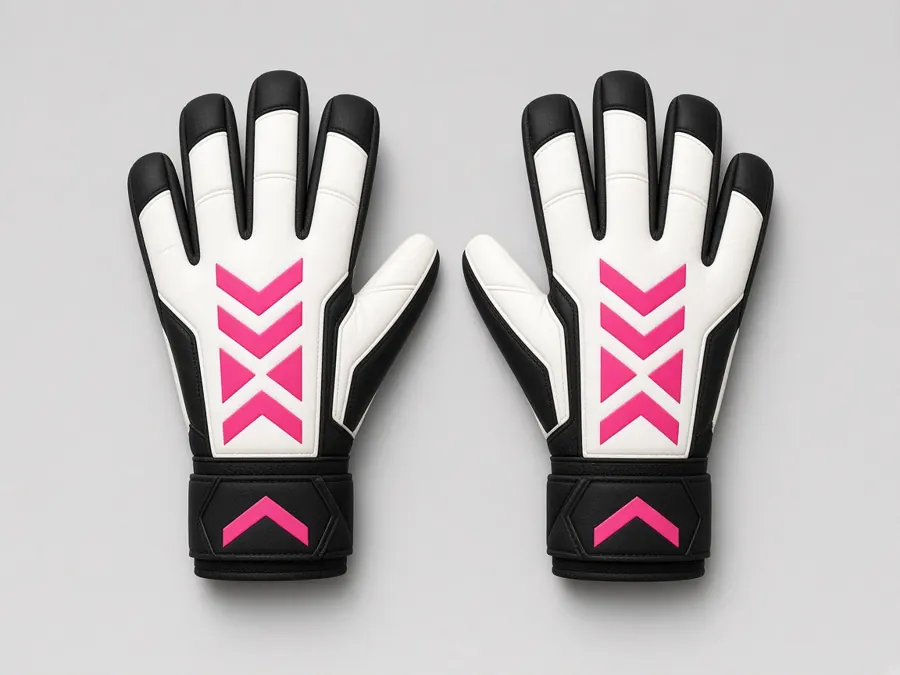 Rebel training glove concept with pink chevrons.