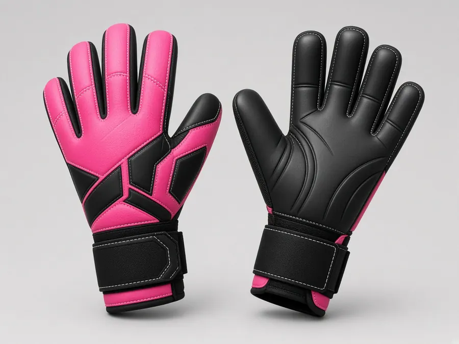 Riot concept glove in hot pink and black.